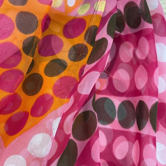 Milly Empire Waist Mini Dress Women's 4 Multicolor Polka Dot Embellished Silk - Picture 16 of 16